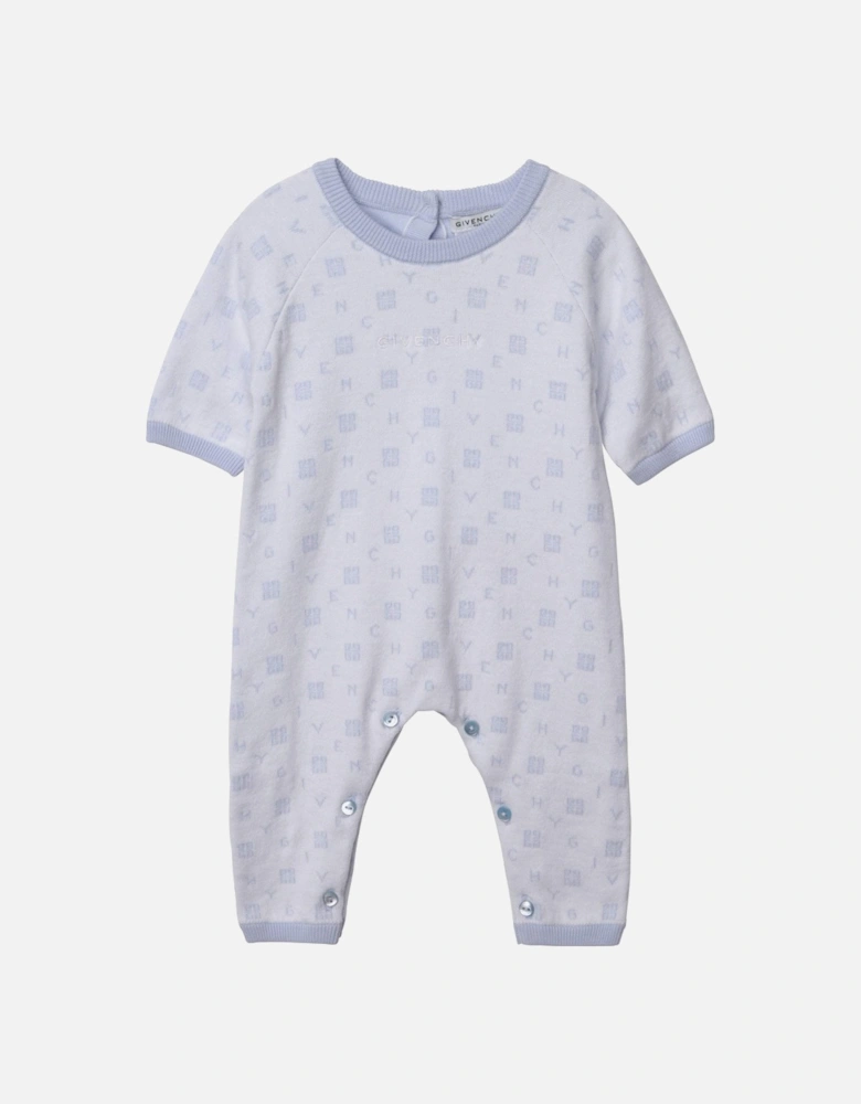 Baby Boys Cotton Babygrow Blue