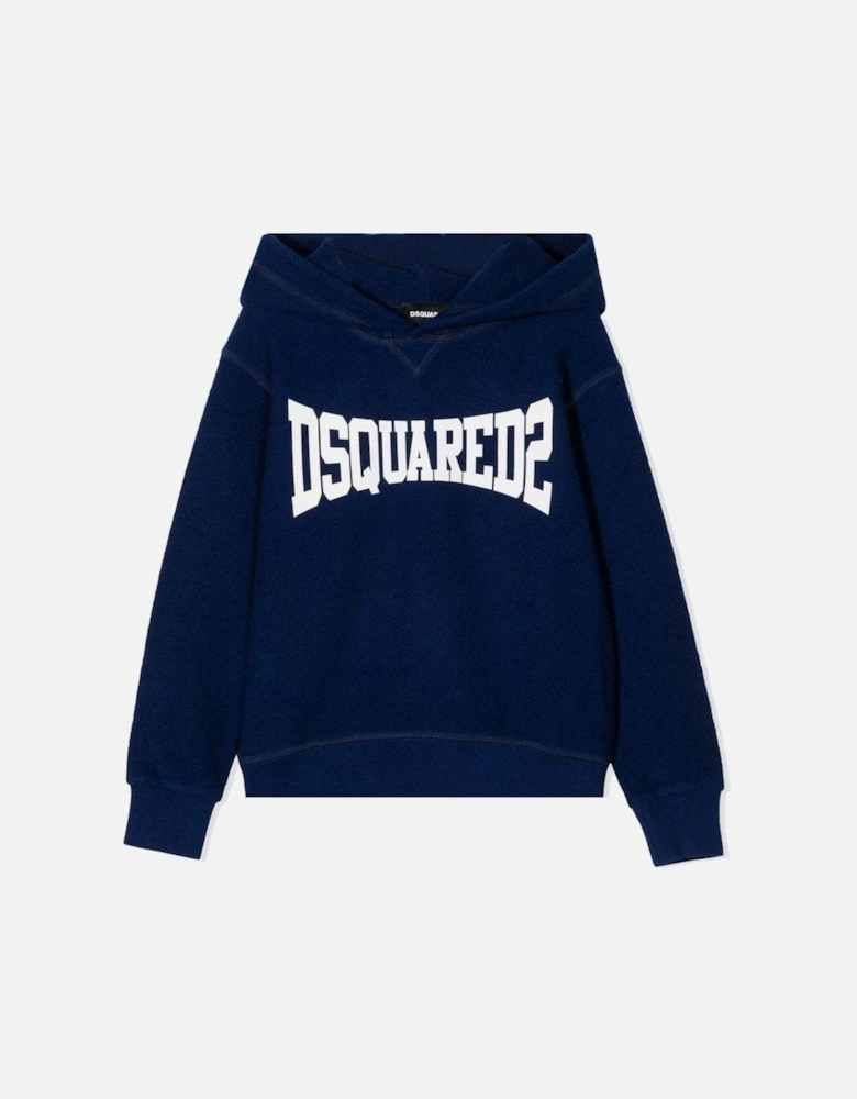 Boys Logo Hoodie Blue