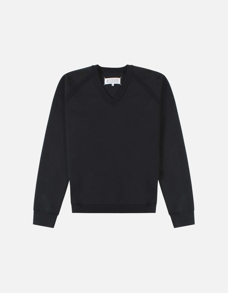 Men's V-Neck Sweatshirt Black