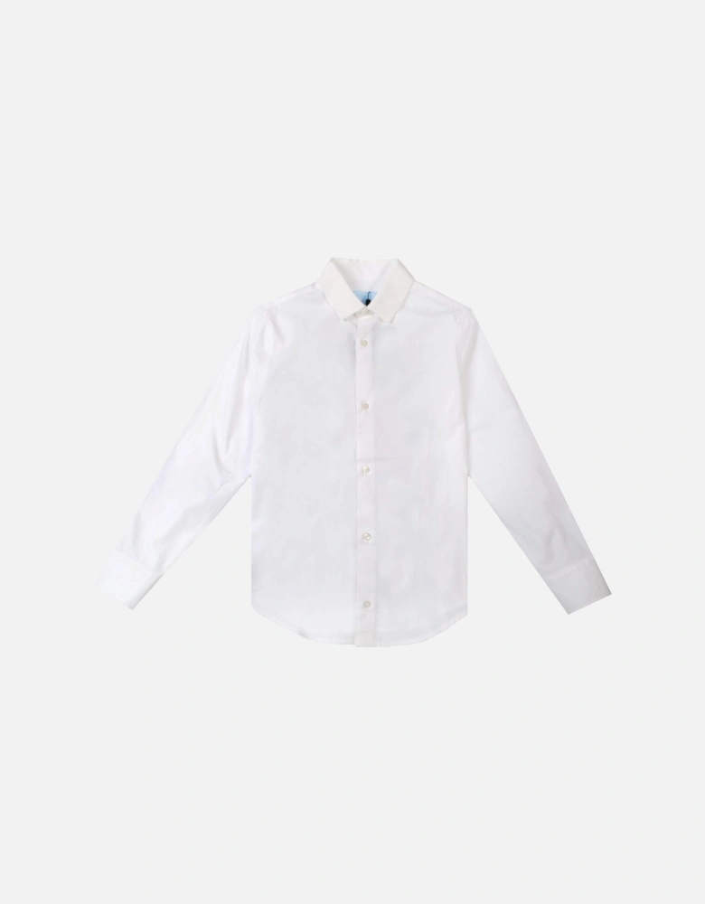 Boys Printed Shirt White