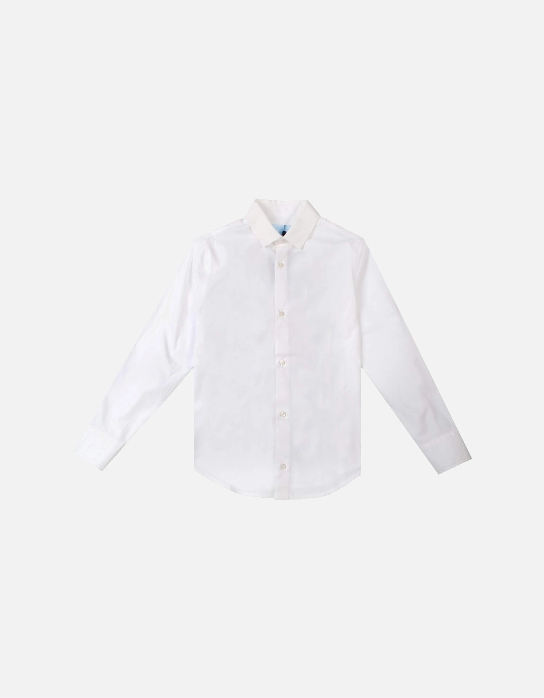 Boys Printed Shirt White, 2 of 1