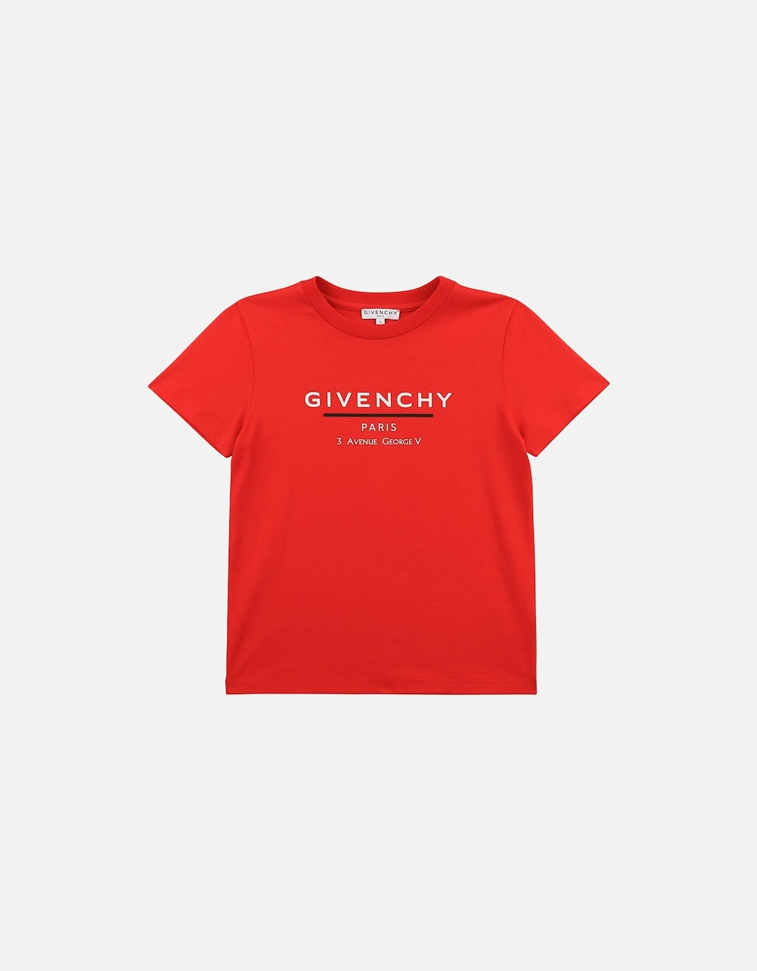 Boys Logo T-Shirt Red, 2 of 1