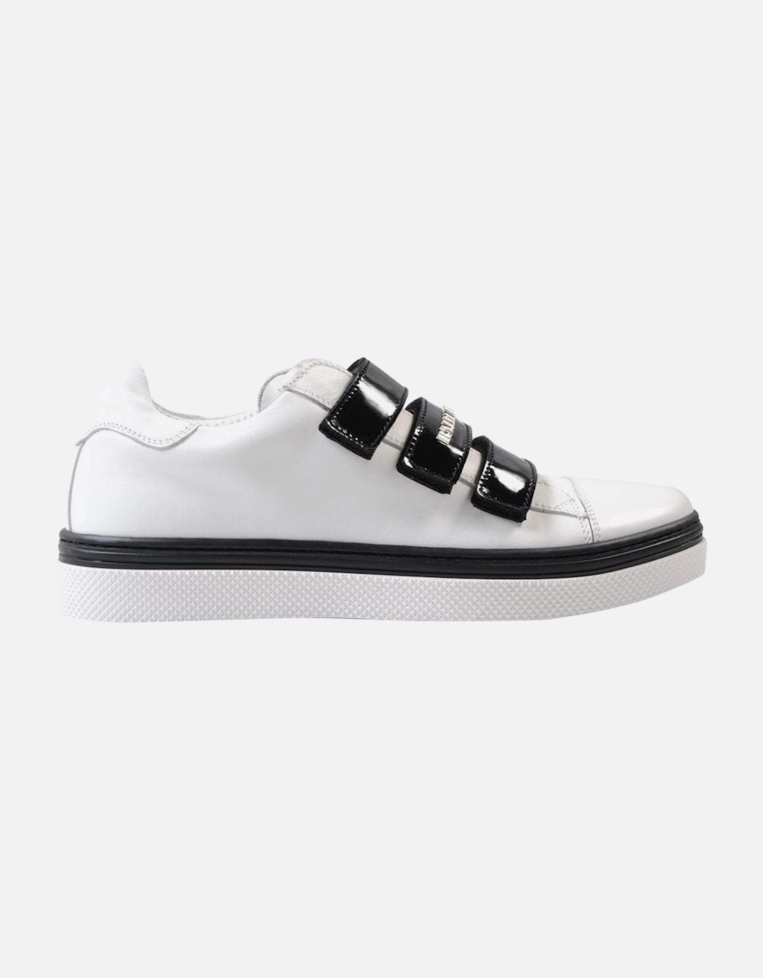 Boys White Strap-on Trainers White, 2 of 1