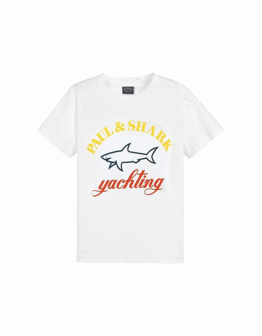 Boy's Yachting Logo Print T-Shirt White, 5 of 4