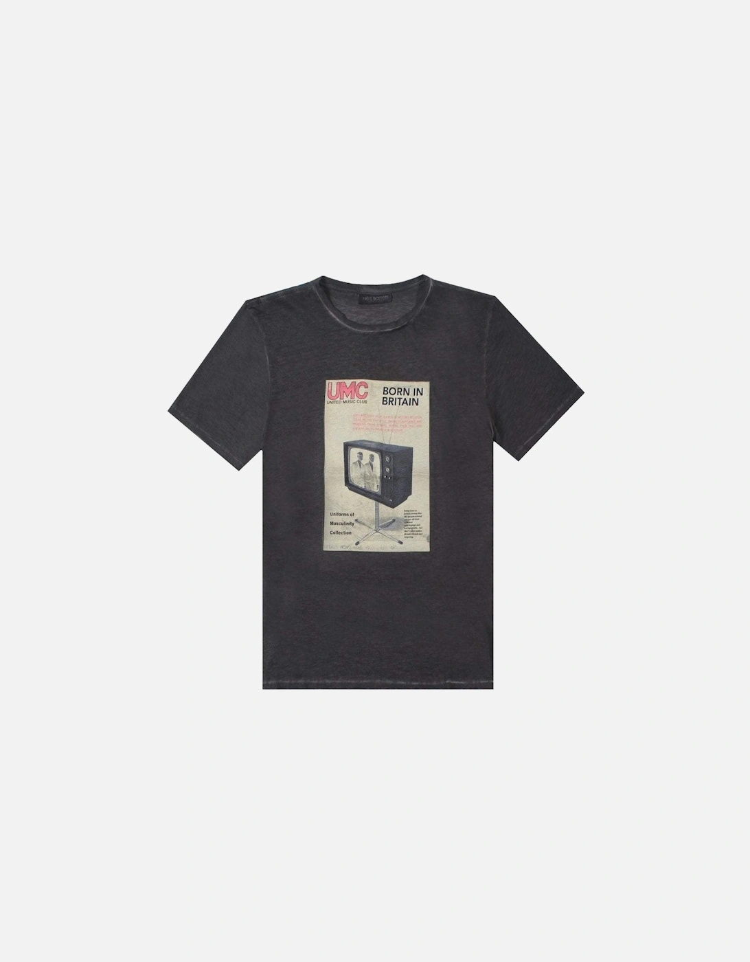 Men's 'UMC' Graphic Print T-Shirt Grey, 5 of 4