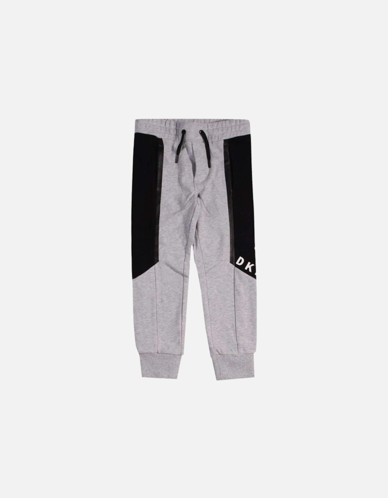 Boys Logo Joggers Grey Cotton