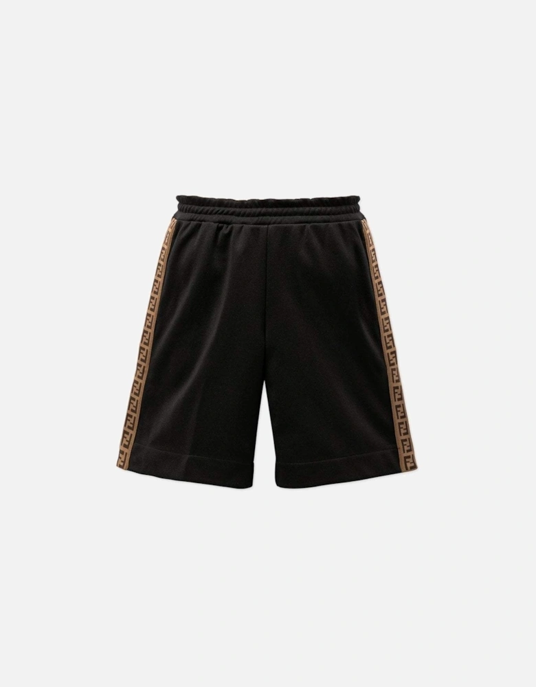 Boys Side Logo Shorts Black