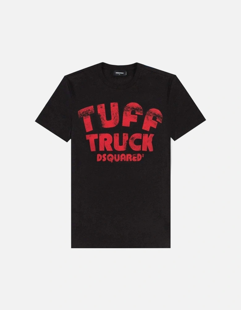 Men's Tuff Track Print T-Shirt Black