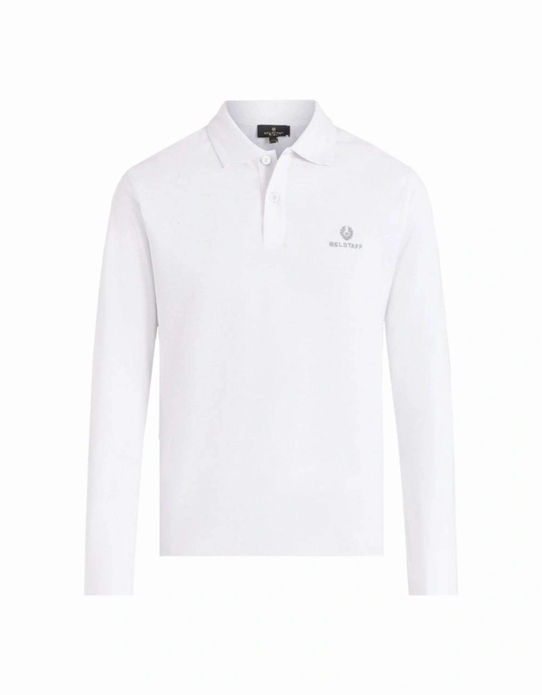 Men's Logo-patch cotton-jersey polo shirt White