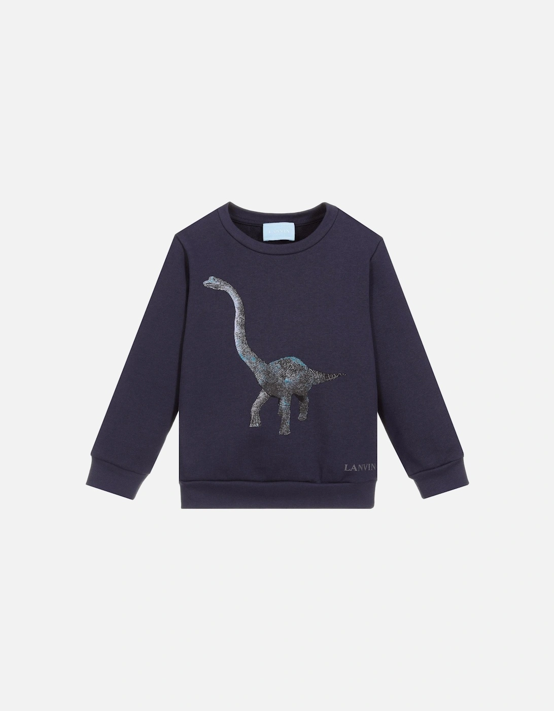 Boys Dinosaur Sweatshirt Navy, 3 of 2