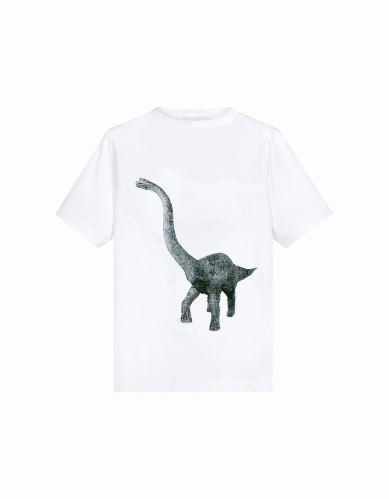Boys Dinosaur T-shirt White