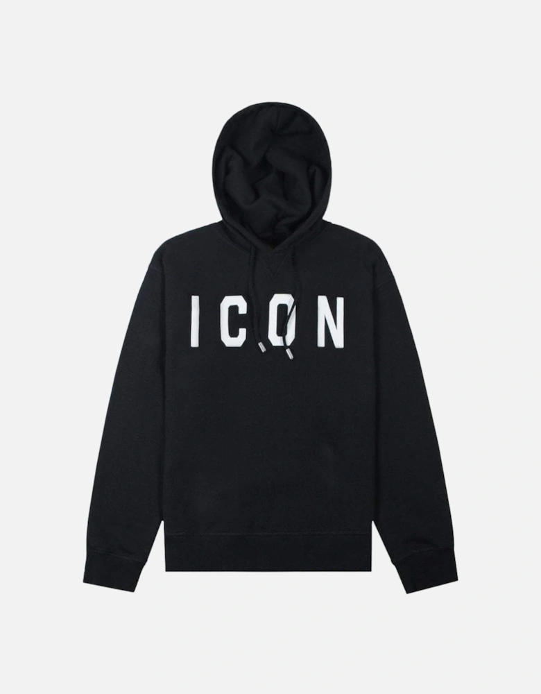 Men's ICON Oversized Logo Hoodie Black