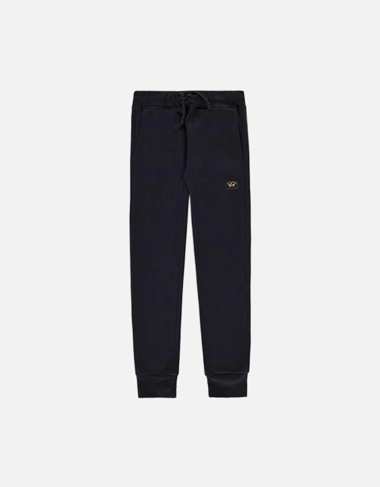 Boy's Logo Patch Joggers Navy