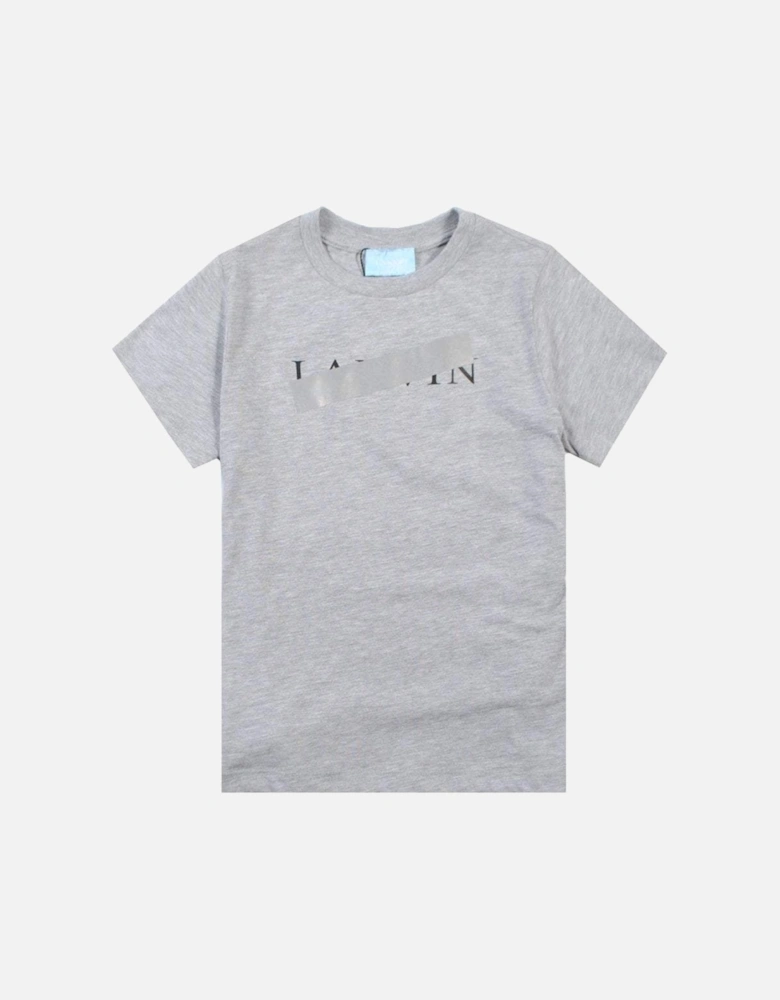 Boys Crossed Logo T-Shirt Grey