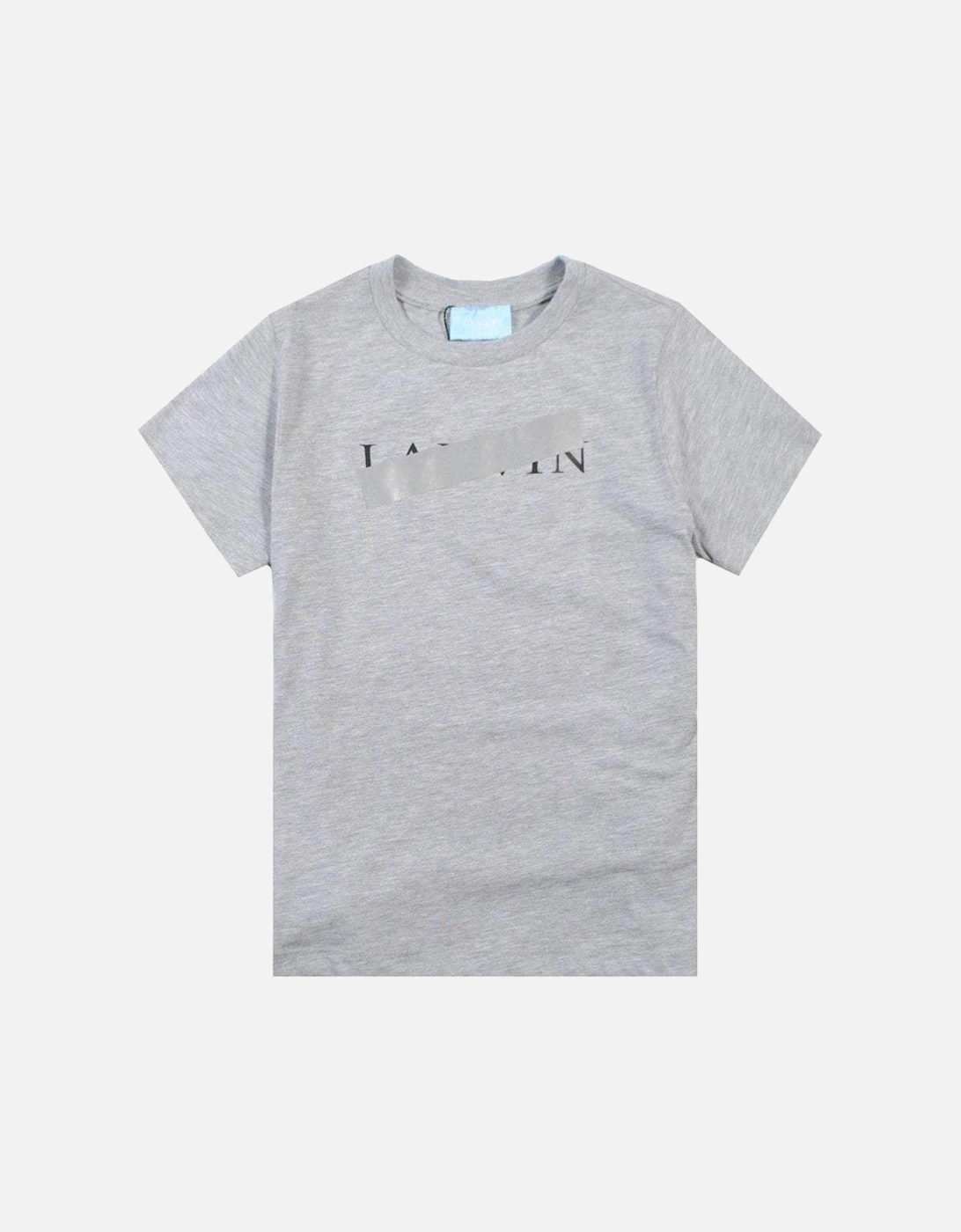 Boys Crossed Logo T-Shirt Grey, 3 of 2