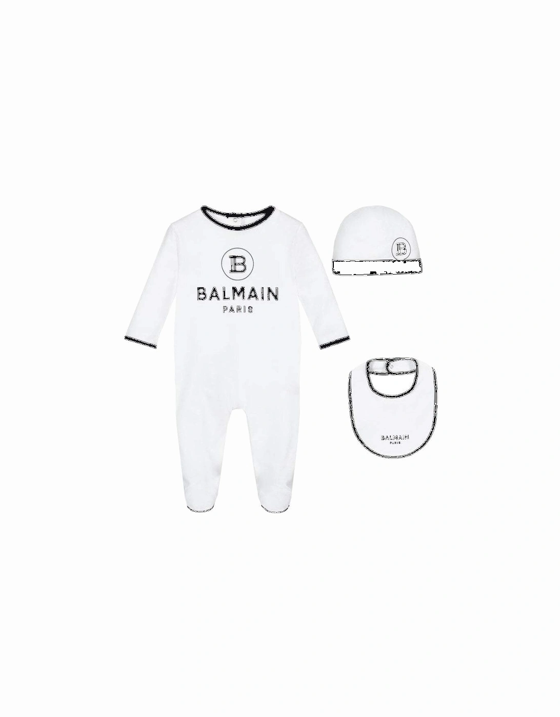 Monochrome Logo Cotton Babygrow Set Unisex, 2 of 1