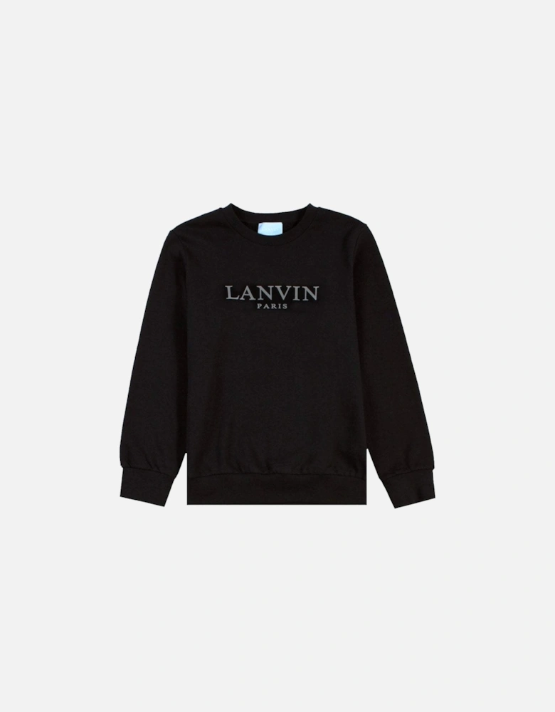 Paris Boys Logo Sweatshirt Black