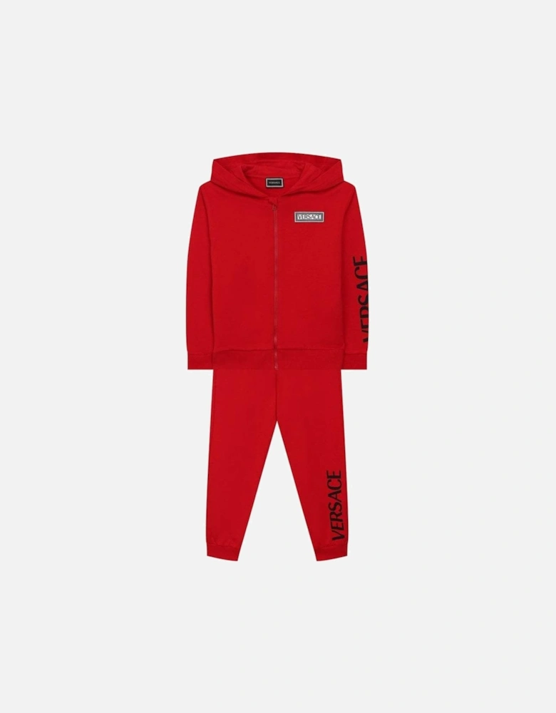 Boys Cotton Tracksuit Red