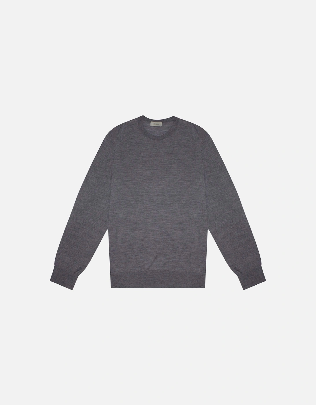Men's Plain Sweater Grey, 2 of 1