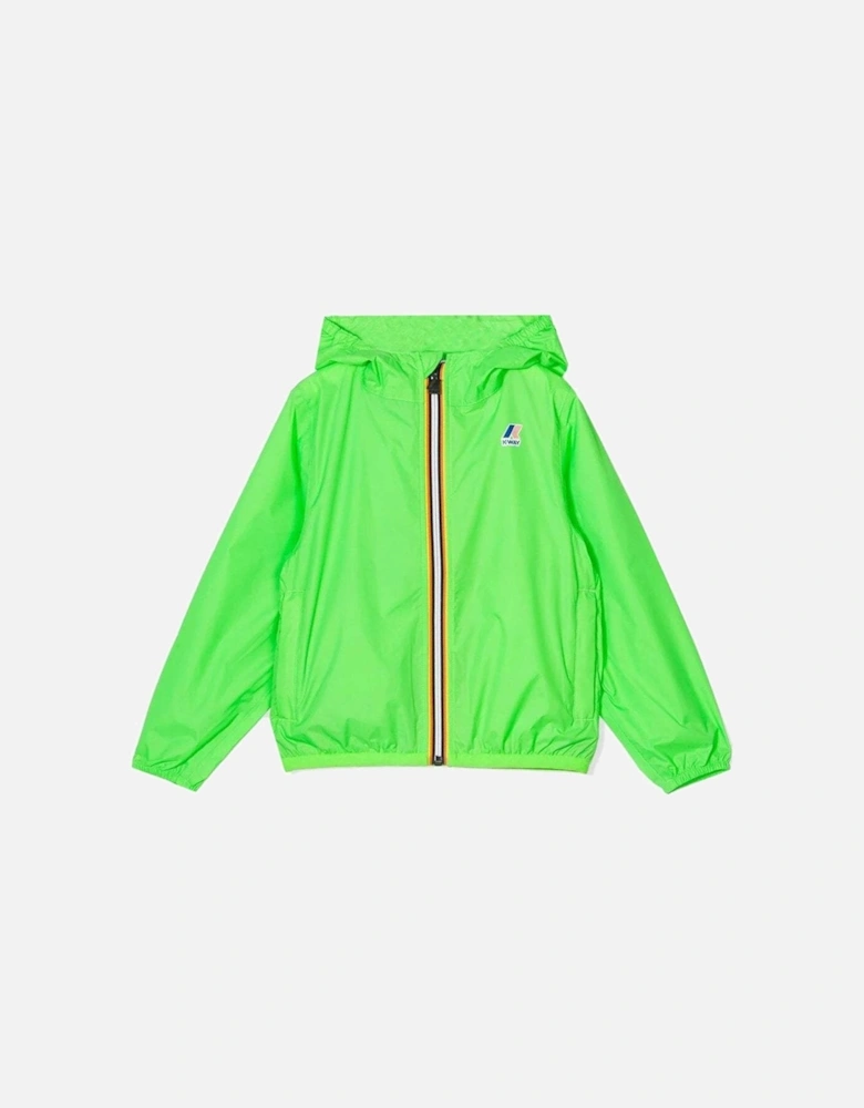 K-Way Boys Runner Jacket Windproof Lime-Green