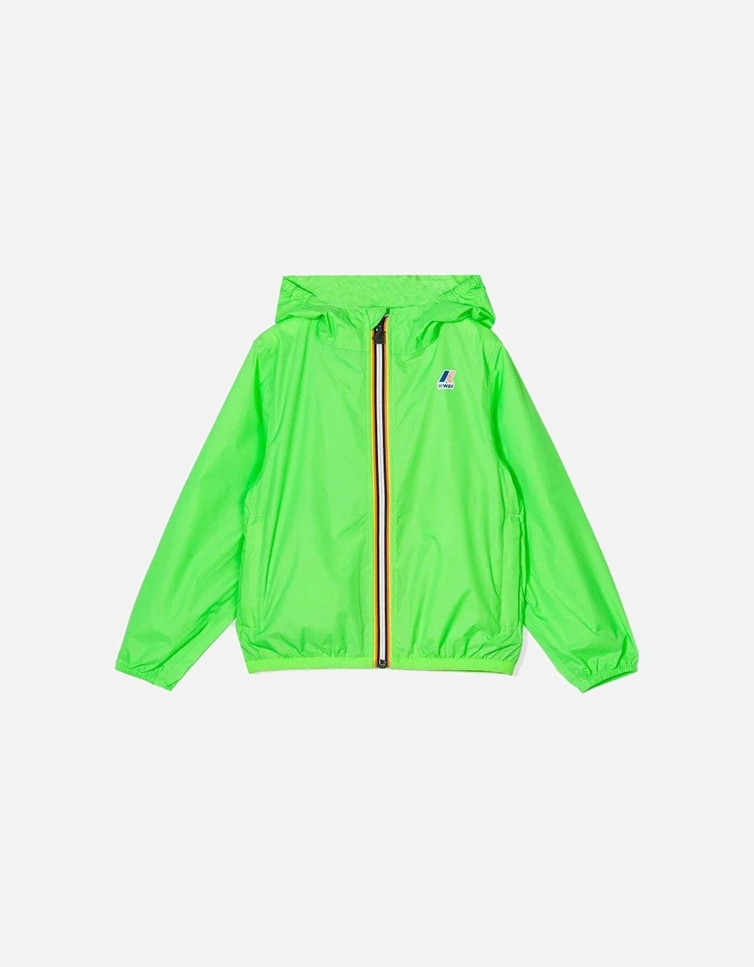 K-Way Boys Runner Jacket Windproof Lime-Green, 4 of 3