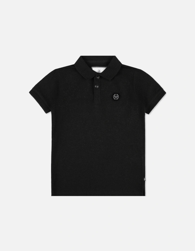 Boy's Logo Polo Shirt Black