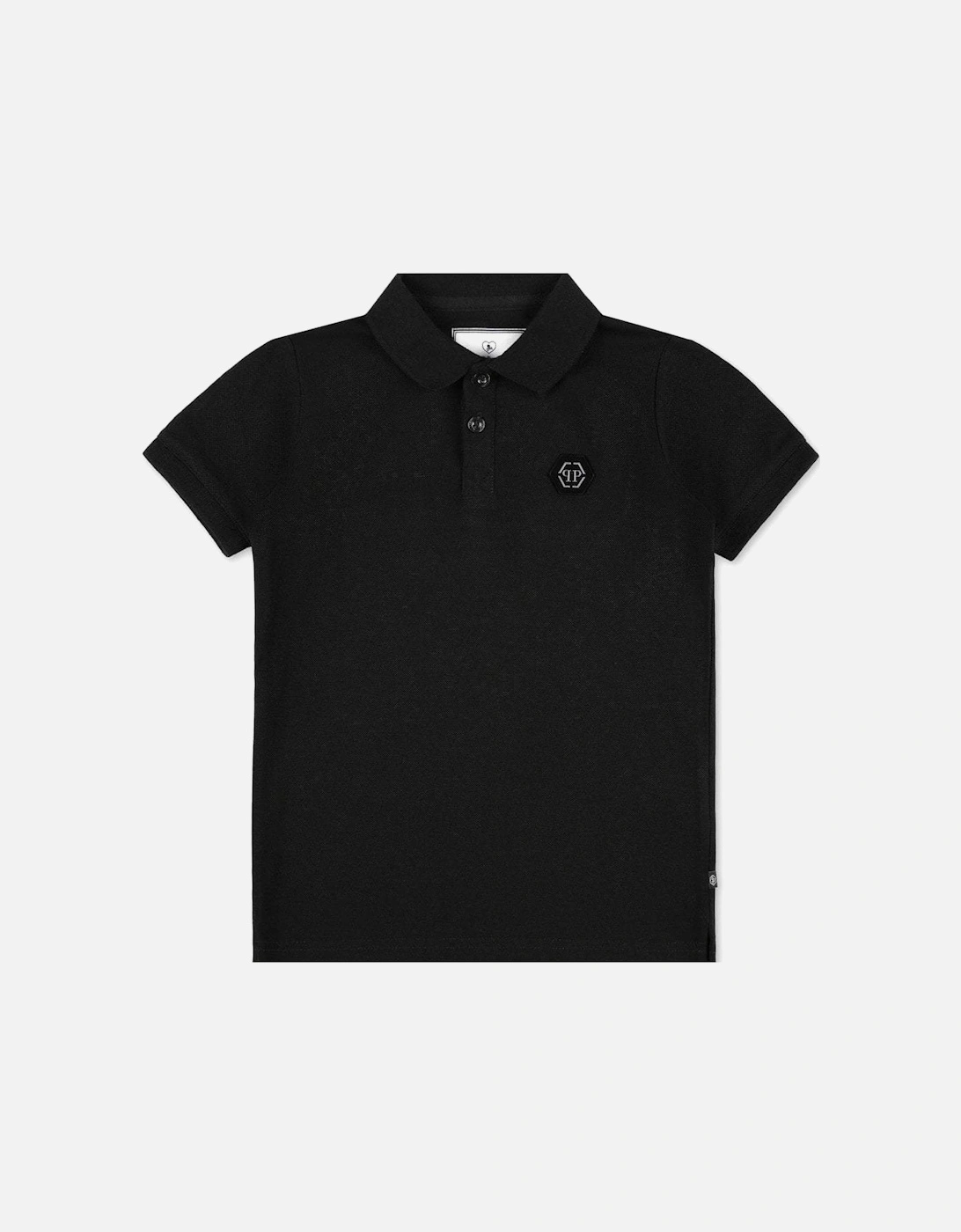 Boy's Logo Polo Shirt Black, 4 of 3