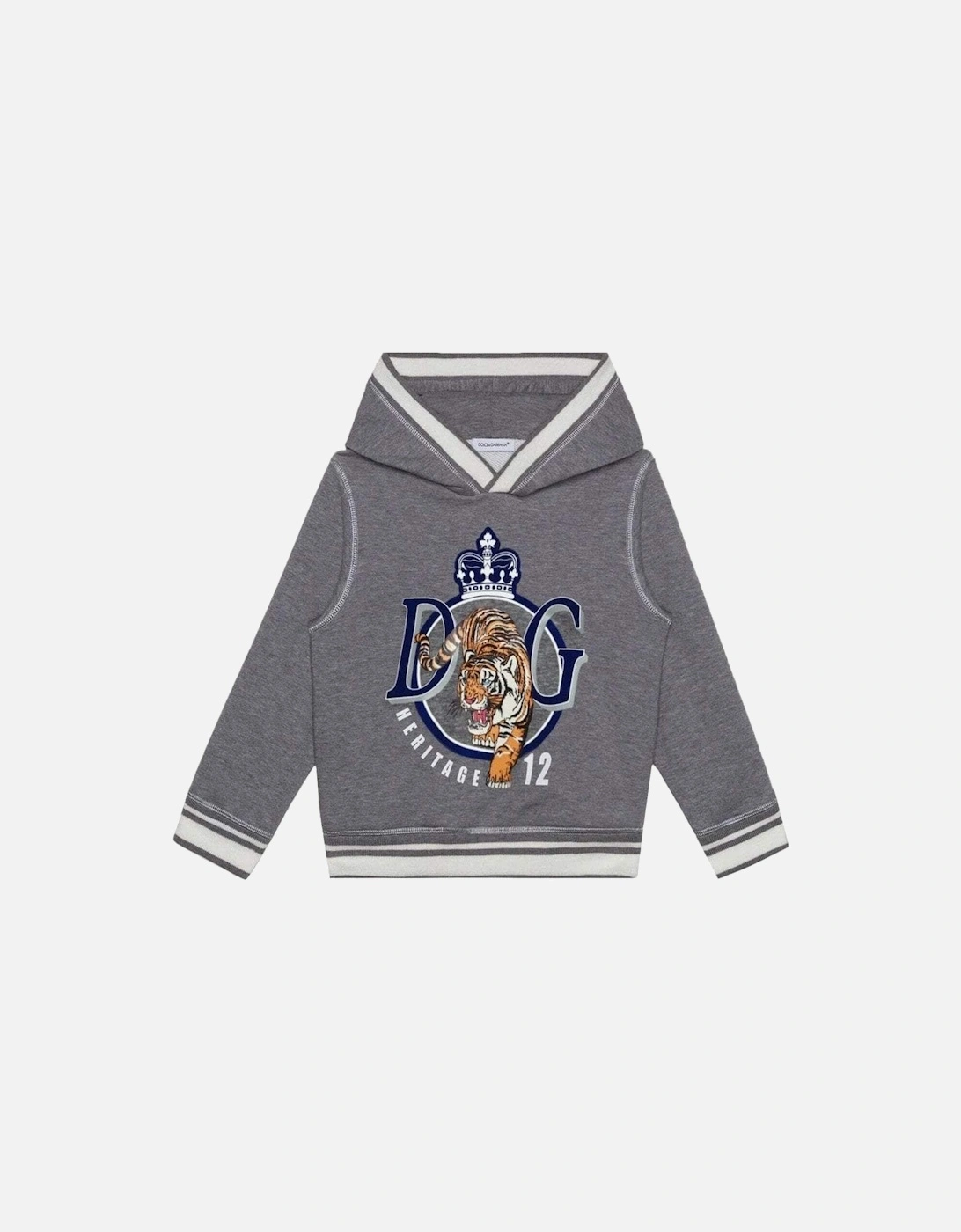 Boys Tiger Sweatshirt Grey, 3 of 2