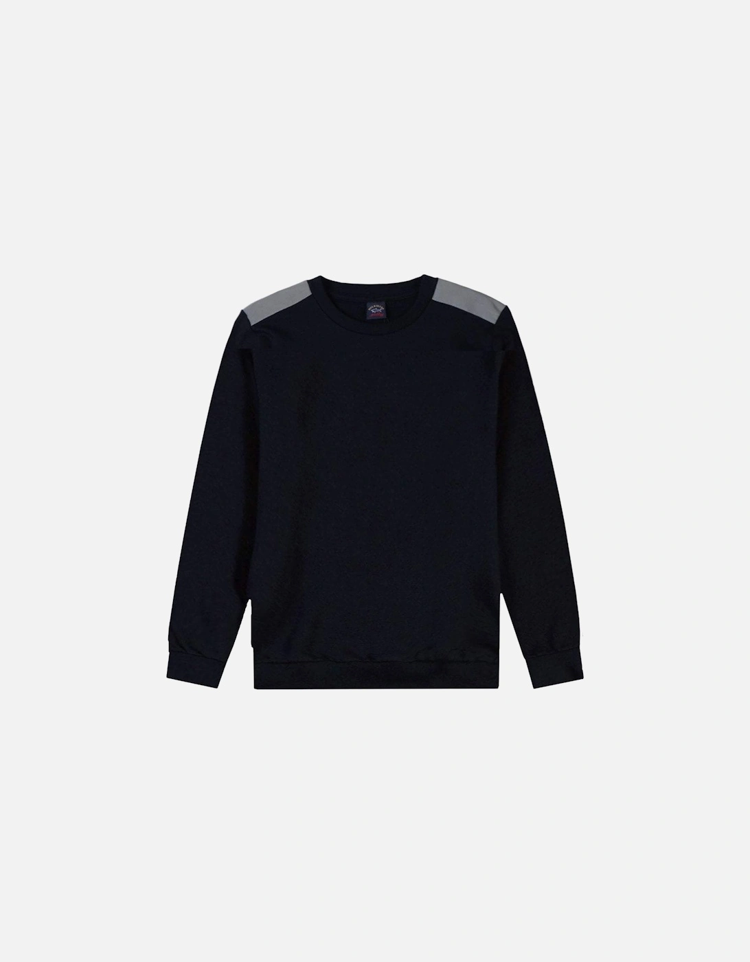 Boy's Elbow Patch Sweatshirt Navy, 5 of 4