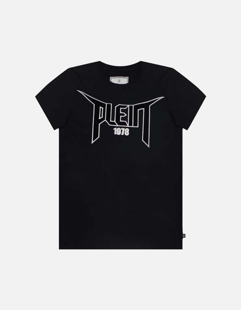 Kids Logo Patch T-Shirt Black