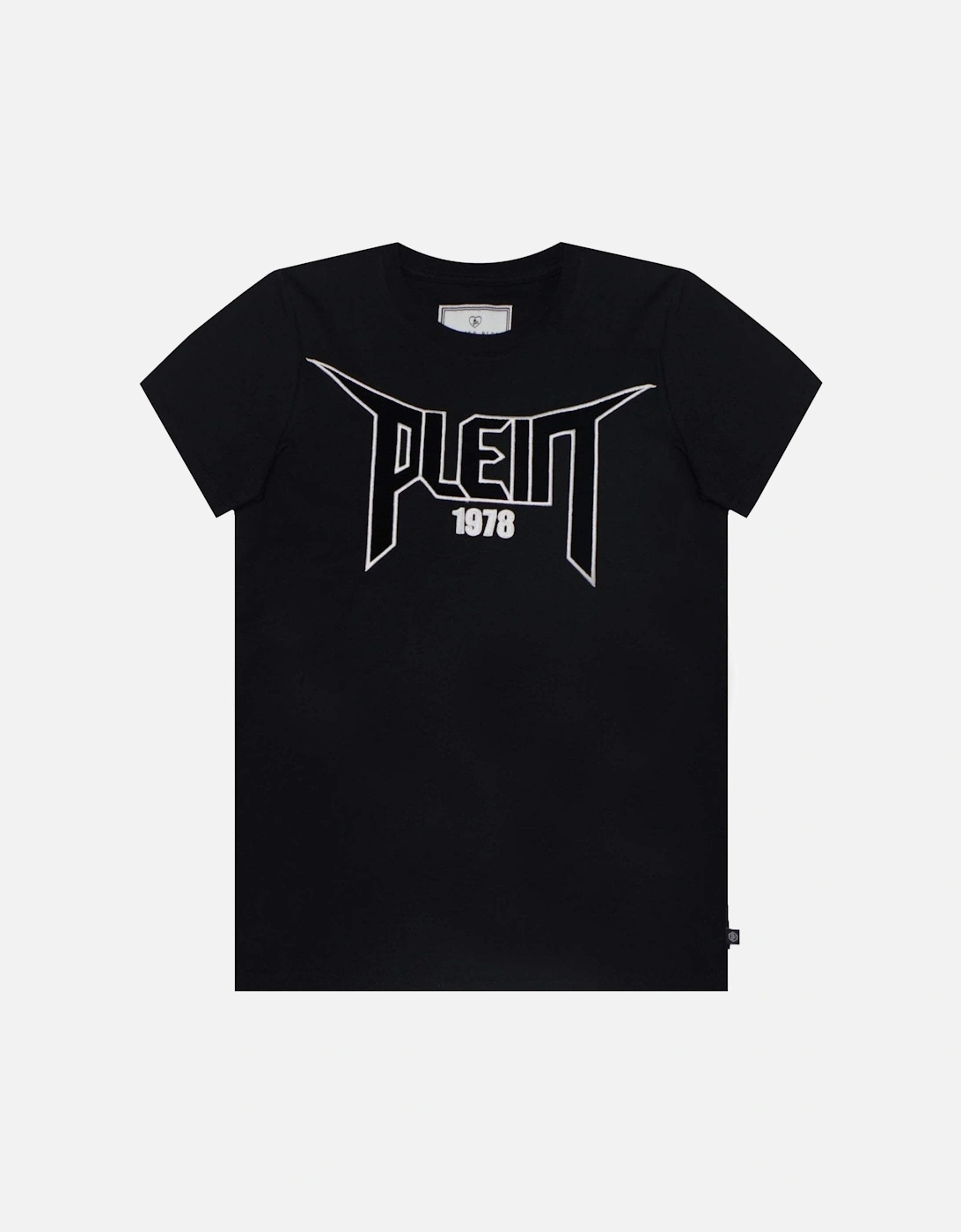 Kids Logo Patch T-Shirt Black, 3 of 2