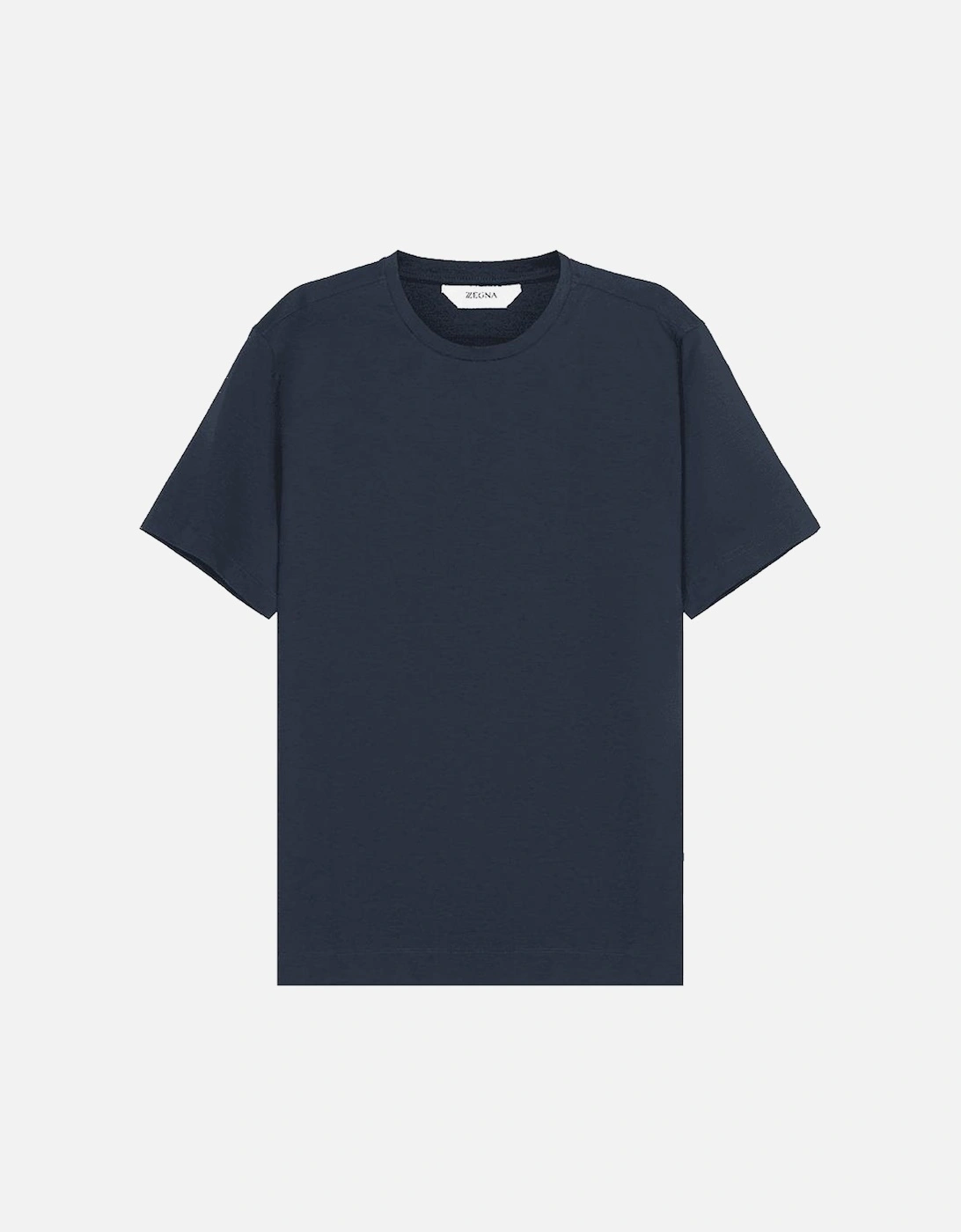 Men's Plain T-shirt Blue, 3 of 2