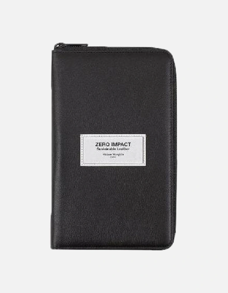 Men's Leather 4 Stitch Wallet Black