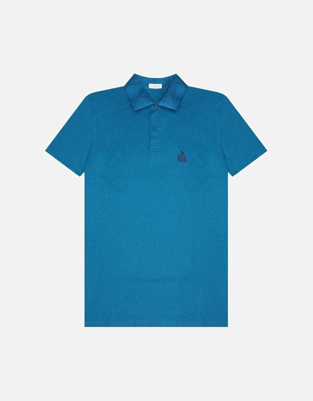 Men's Contrast Polo-Shirt Teal, 2 of 1