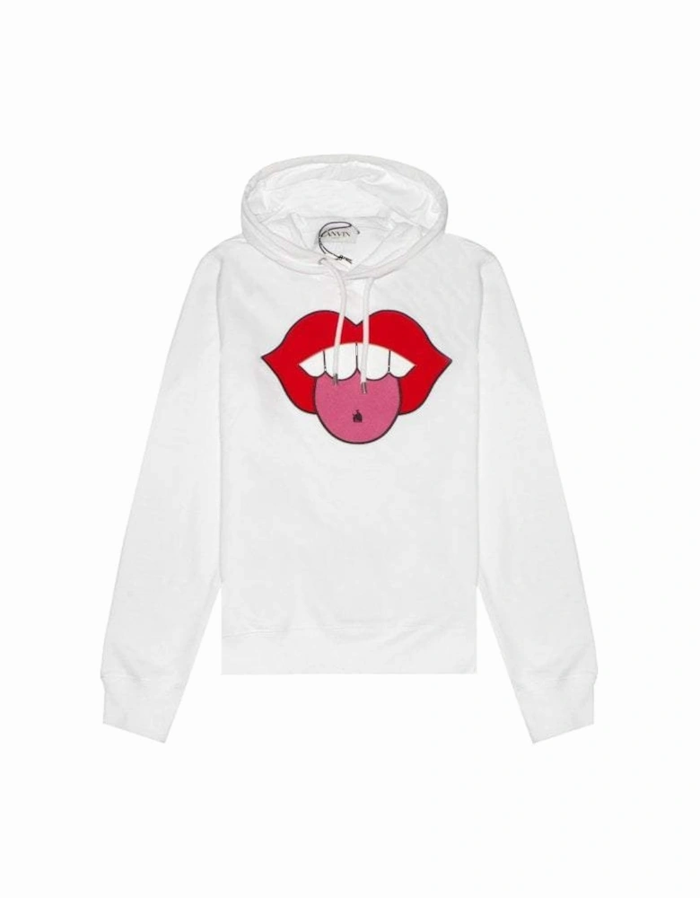 Men's Mouth Art Piece Hoodie White