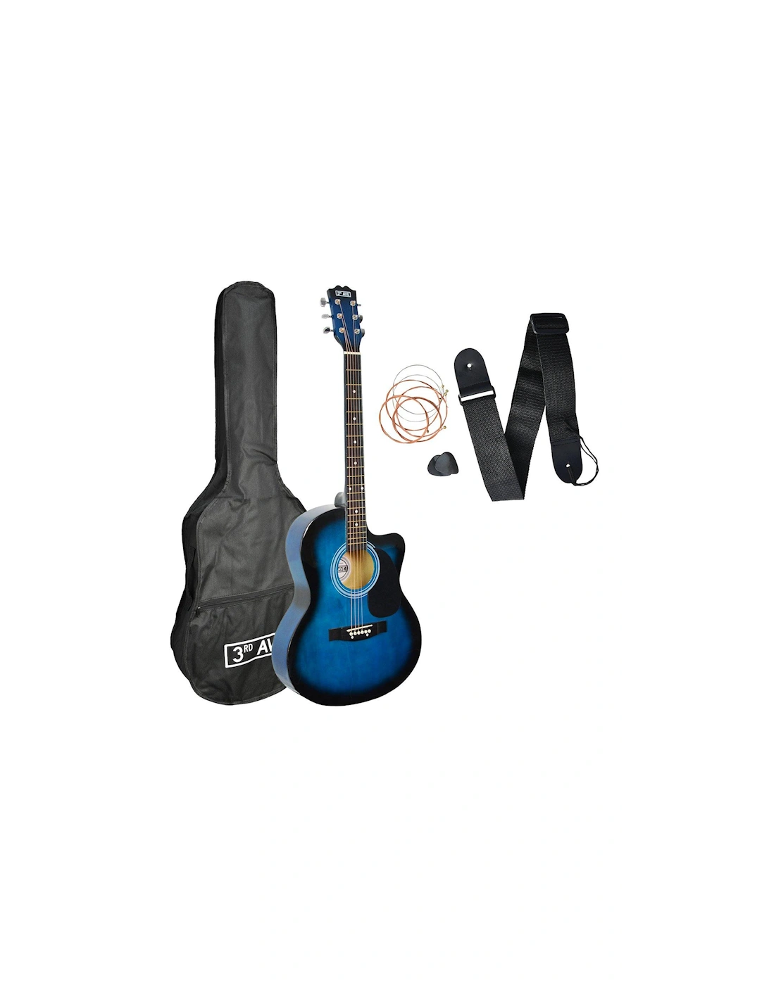 Cutaway Acoustic Guitar Pack - Blueburst, 2 of 1