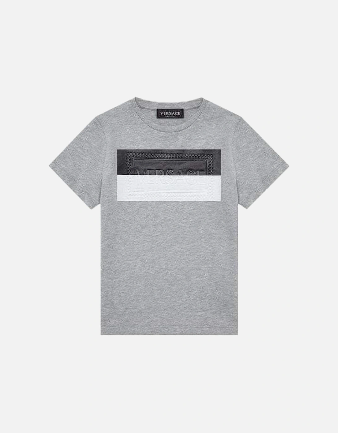 Boys Cotton T-Shirt Grey, 4 of 3
