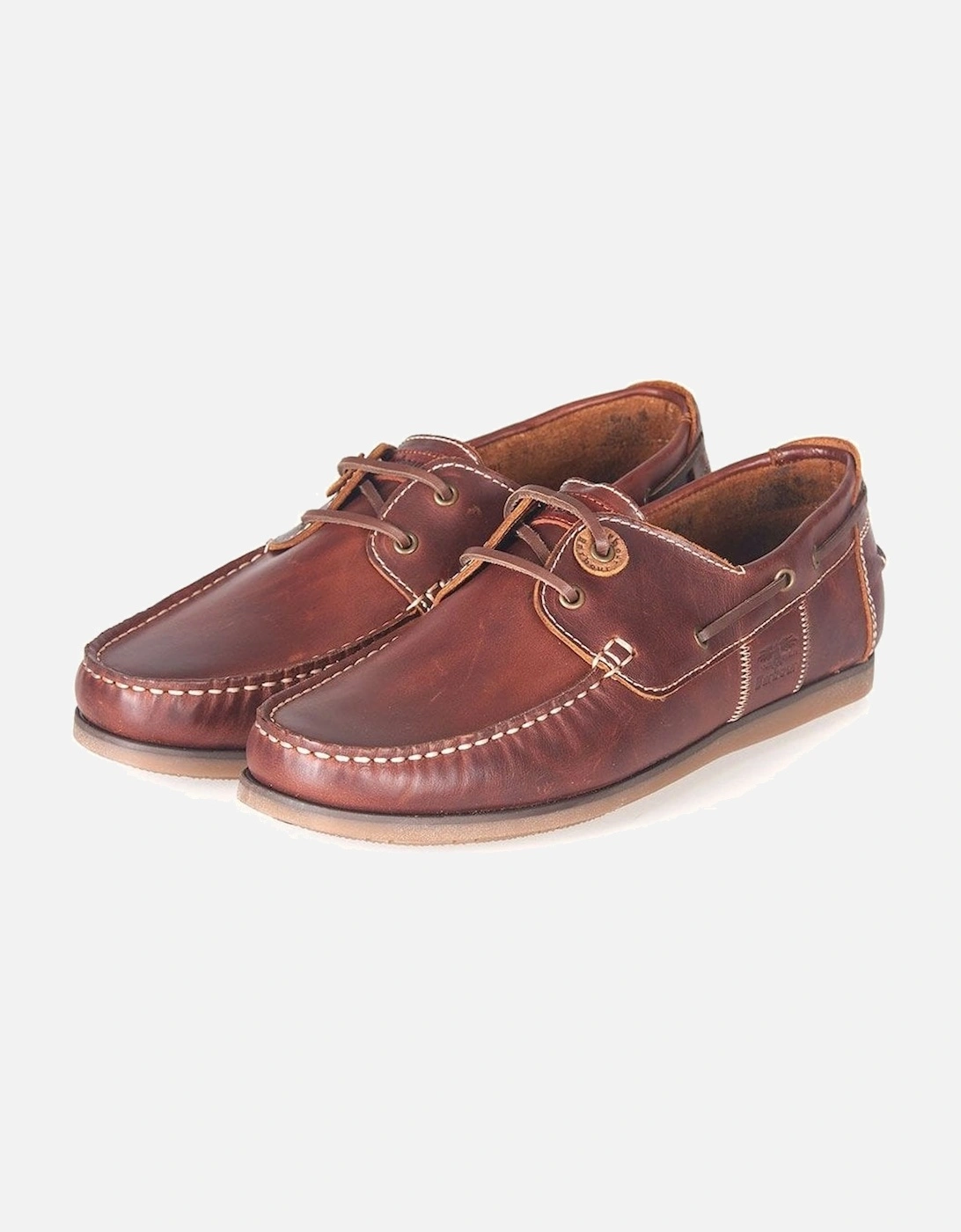 Barbour Men's Mahogony Capstan Boat Shoes