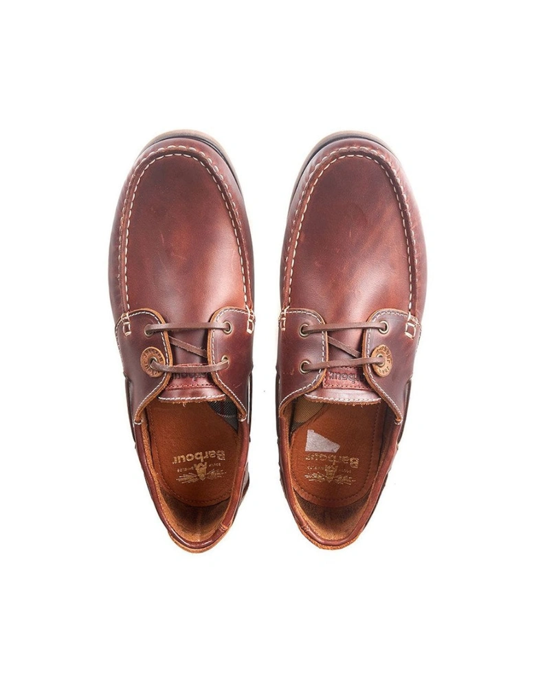 Barbour Men's Mahogony Capstan Boat Shoes