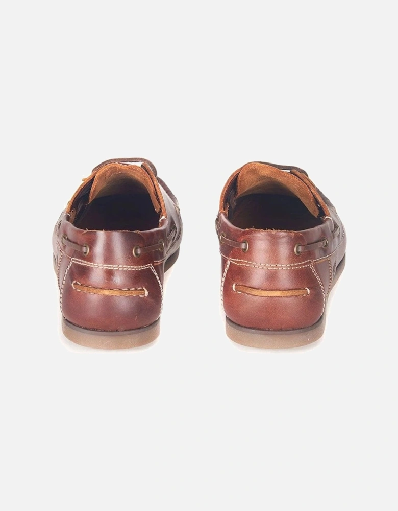 Barbour Men's Mahogony Capstan Boat Shoes