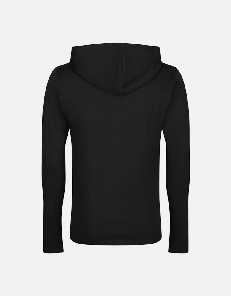 Basic Logo Hooded Heavy LS | Black