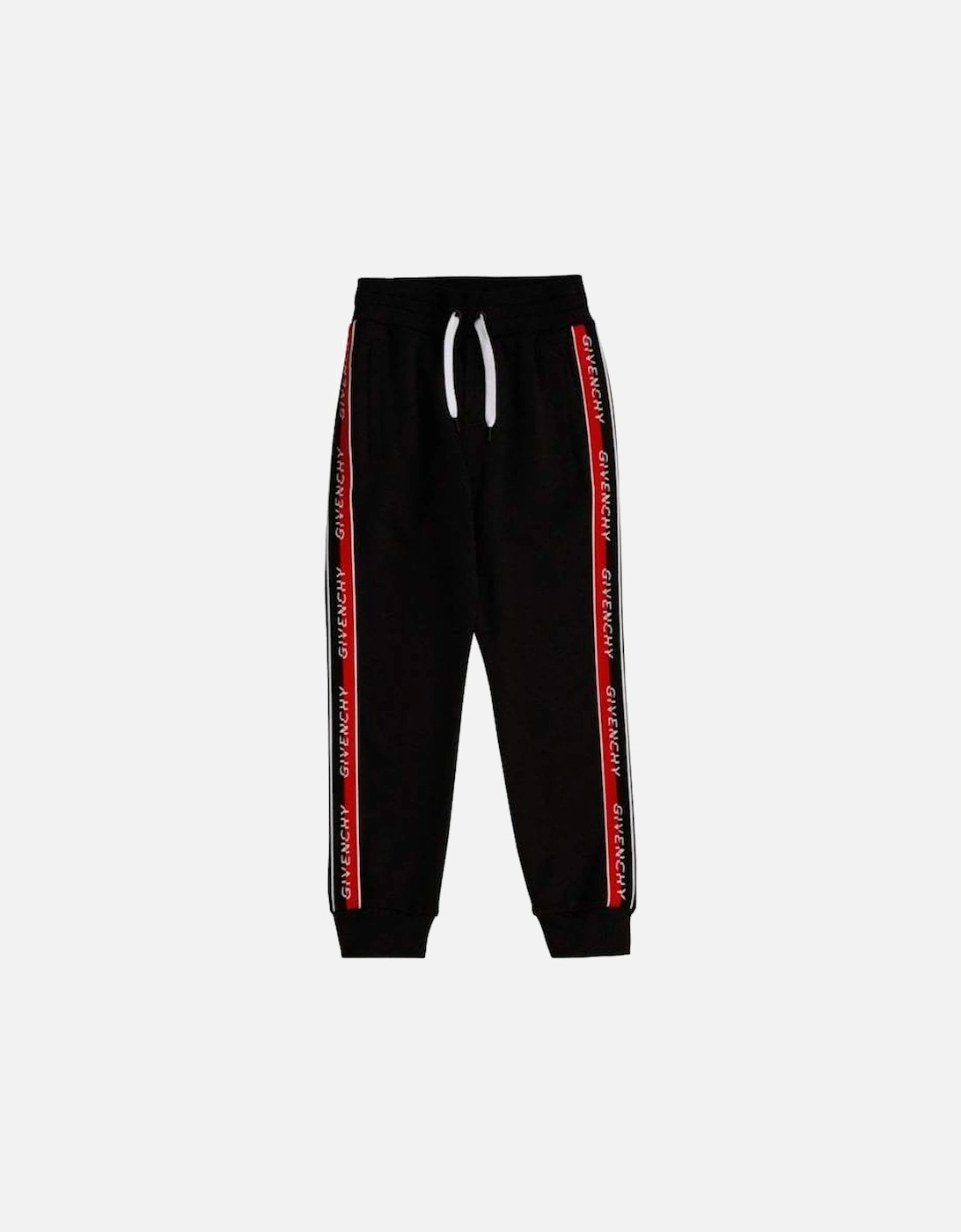 Boys Cotton Joggers Black, 2 of 1