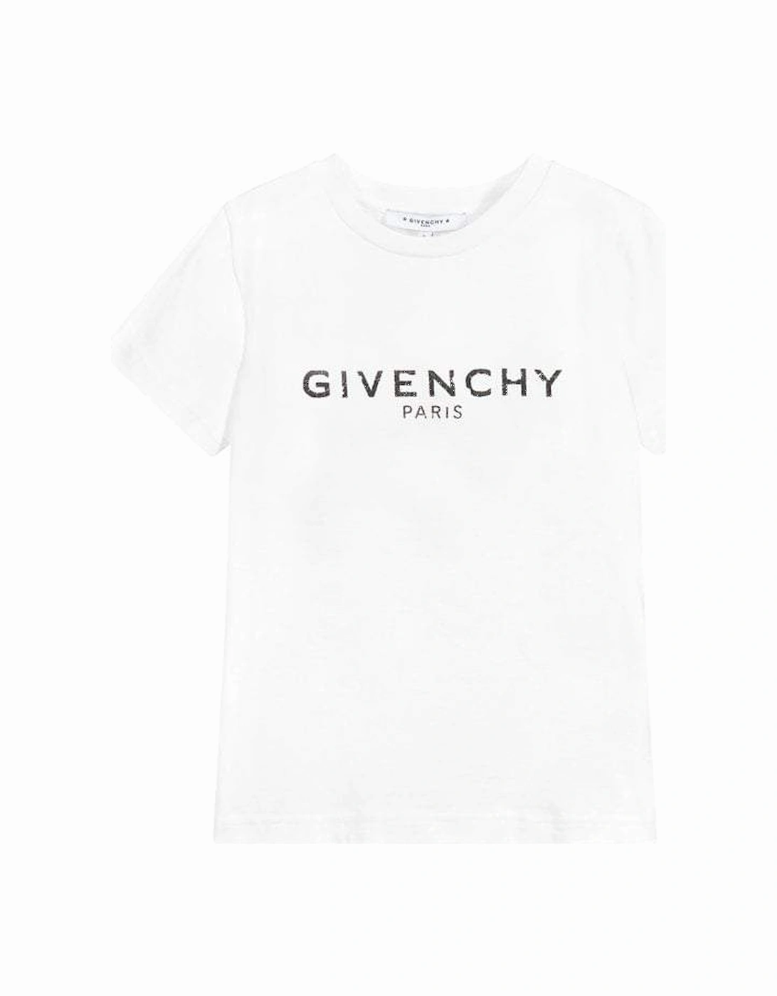 Boys Logo Print T-Shirt White, 2 of 1