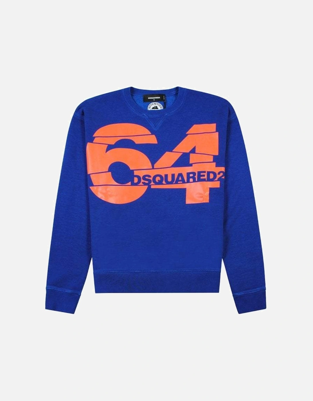 Men's 64 Graphic Print Sweatshirt Blue, 2 of 1