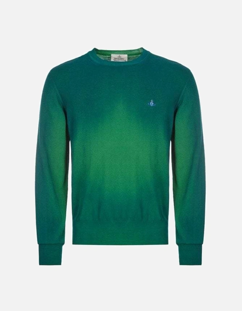 Men's Faded Long Sleeve Pullover Green