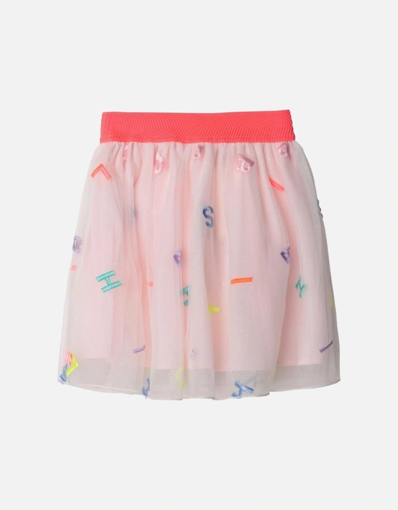 Girls Pink Tuelle Skirt
