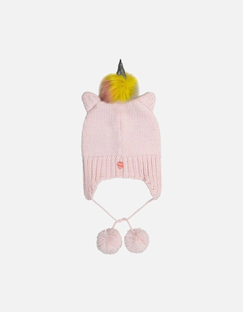 Girls Pink Unicorn Hat