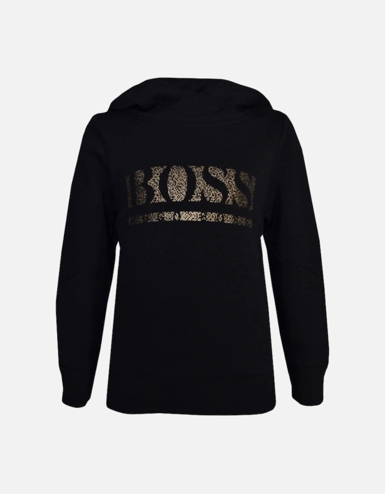 Boy's Black Hooded Sweatshirt