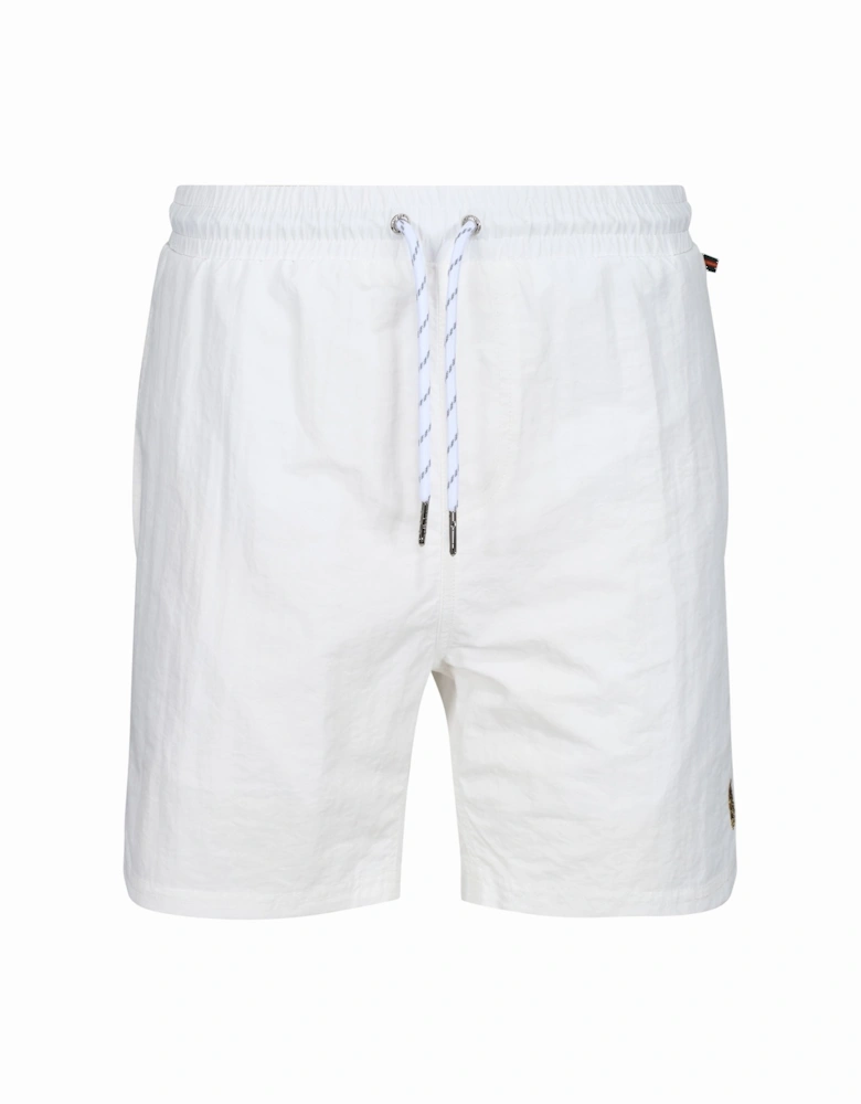 Great Gold Lion Swim Shorts | White