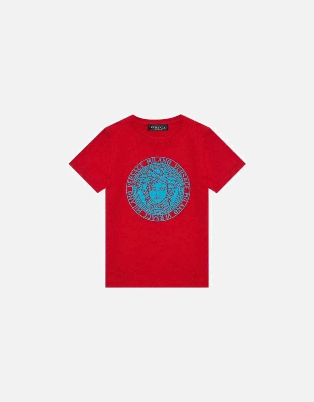 Boys Red Cotton T-shirt, 4 of 3